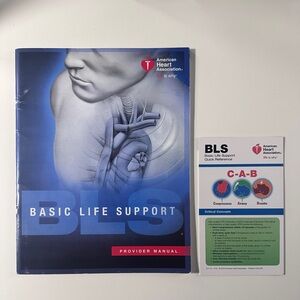 American Heart Association BLS Provider Manual and Pocket Reference Card 2016